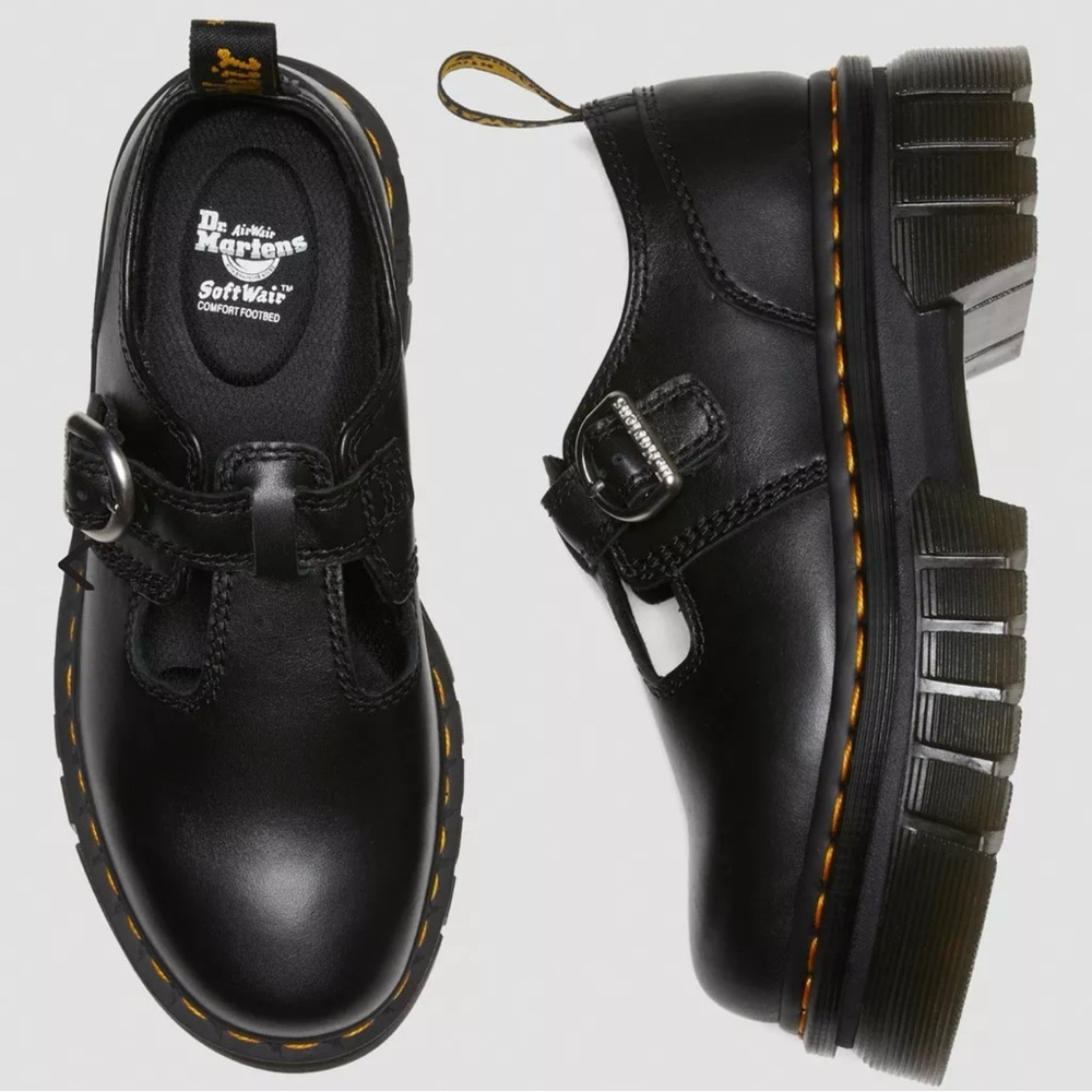 DR. MARTENS AUDRICK NAPPA LUX PLATFORM MARY JANE SHOES